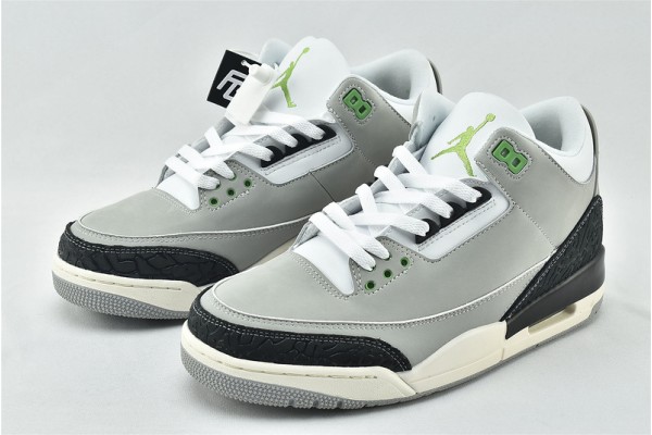 Air Jordan 3 Tinker Light Smoke Grey Chlorophyll Black White Sail 136064 006 Womens And Mens Shoes